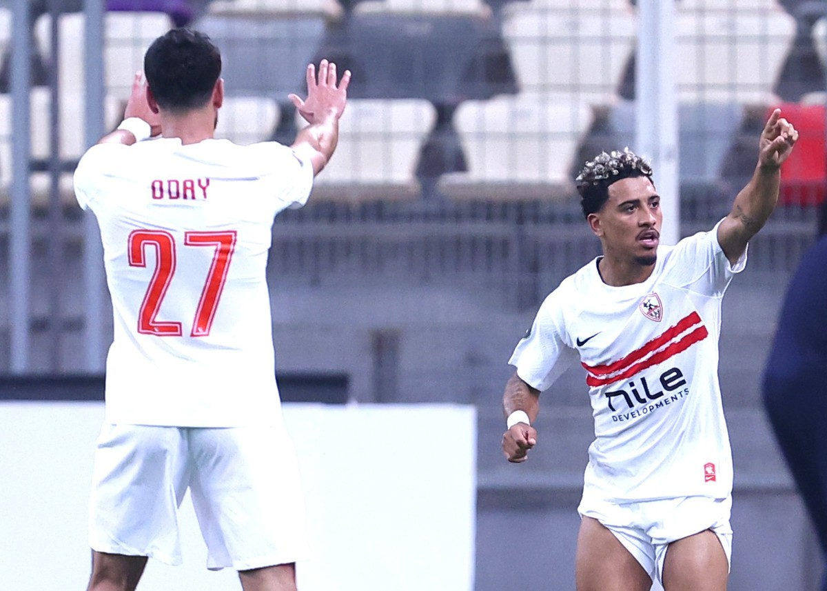 الزمالك المصري يفوز على شباب بلوزداد في الجزائر خلال ذهاب نصف نهائي كأس  الكونفيدرالية الإفريقية توتال إنيرجيز