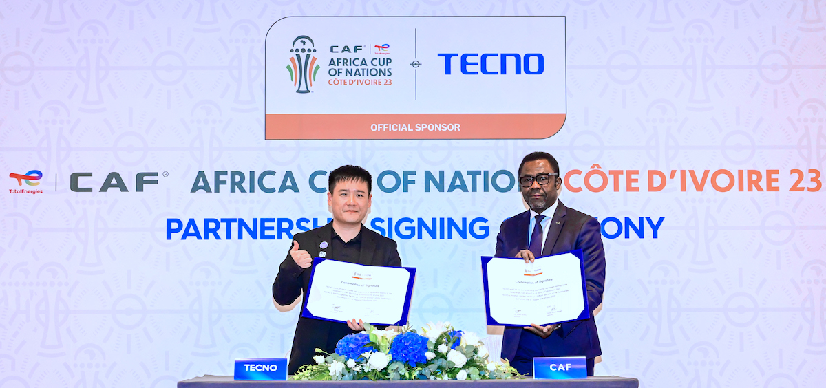 CAF and TECNO Mobile conclude Agreement making TECNO Mobile one of the Official Sponsors of the TotalEnergies CAF Africa Cup of Nations Côte d’Ivoire 2023