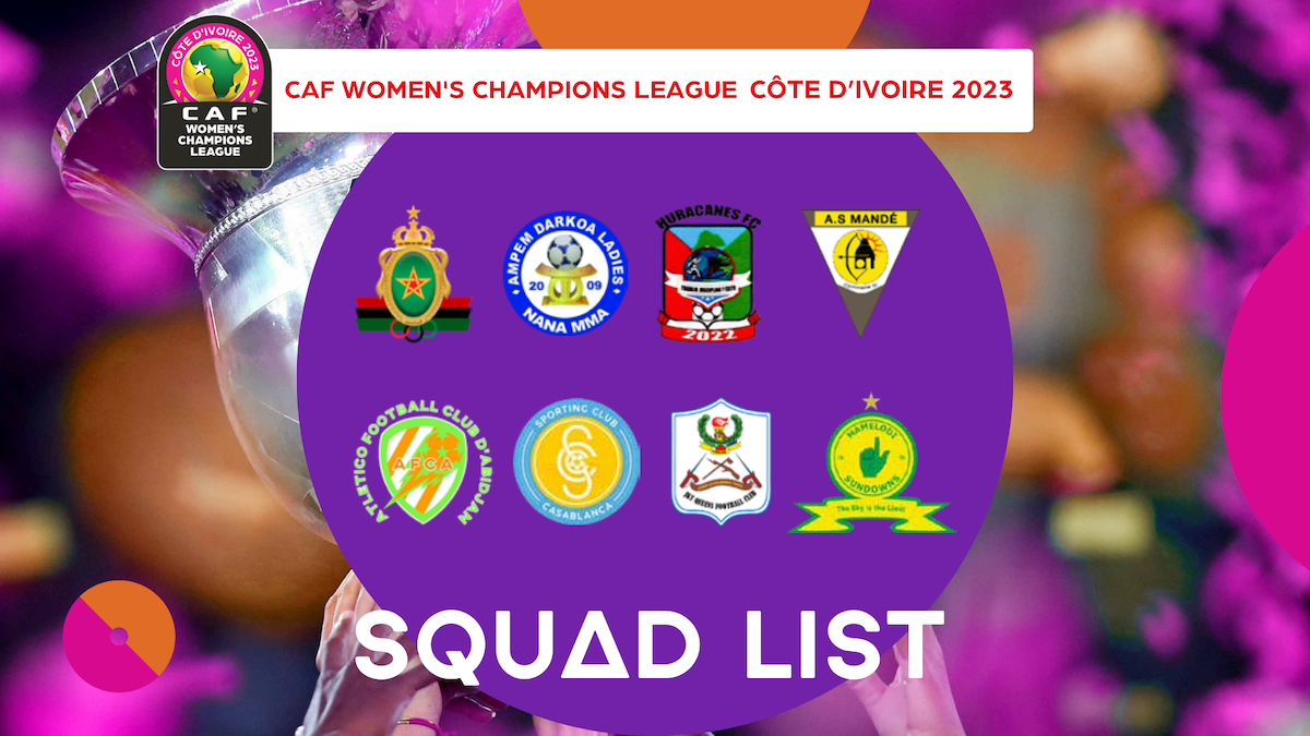 CAF Women's Champions League 2023 Squad List