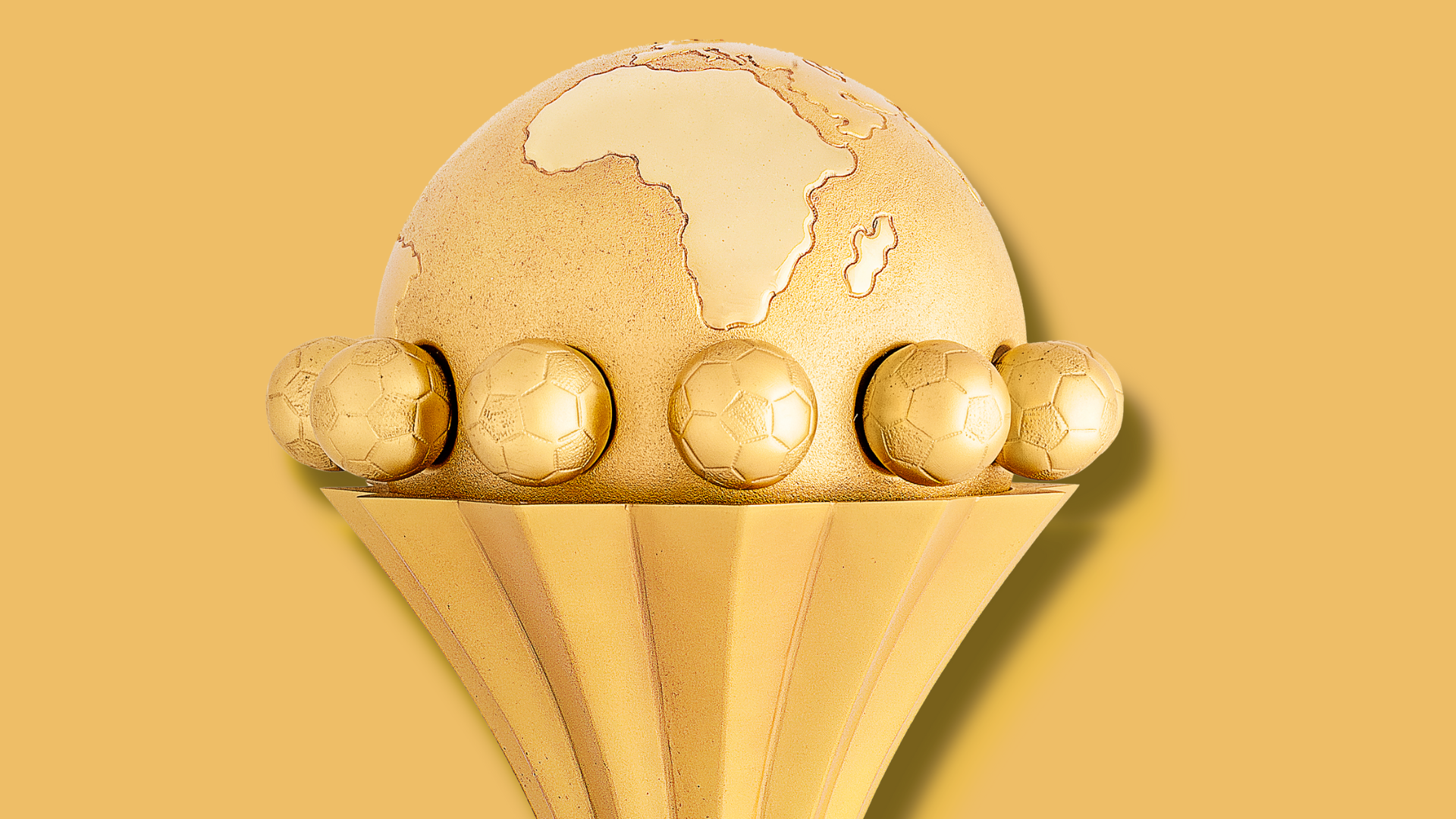 Trophée De La Coupe Des Nations D'afrique D'or Isolé Illustration Stock -  Illustration du tournoi, monde: 227685838