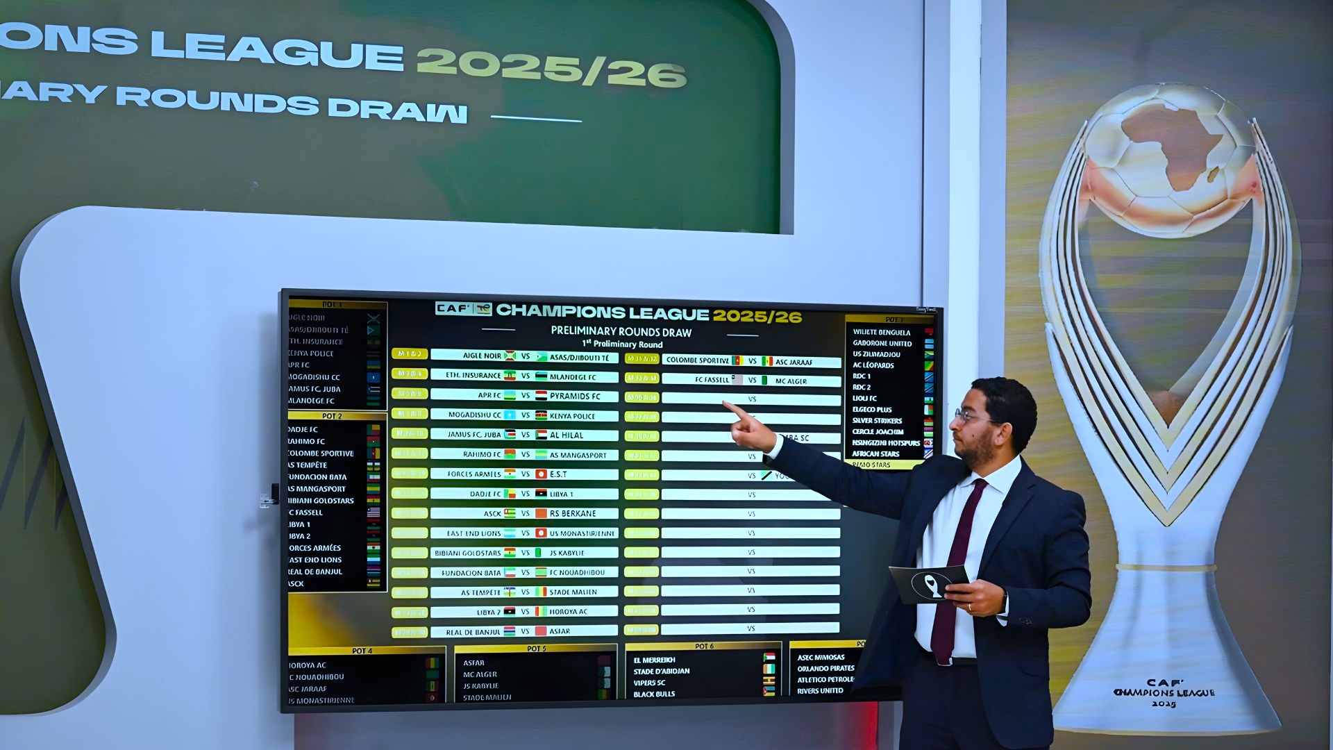 TotalEnergies CAF Champions League 2025/26 Preliminary Round Draw serves up high-stakes clashes